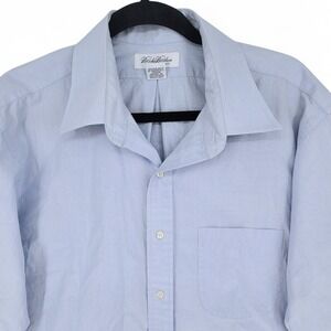 Brooks Brothers Slim Fit Blue Dress Shirt‎ 17.5 34 Classic Office Preppy